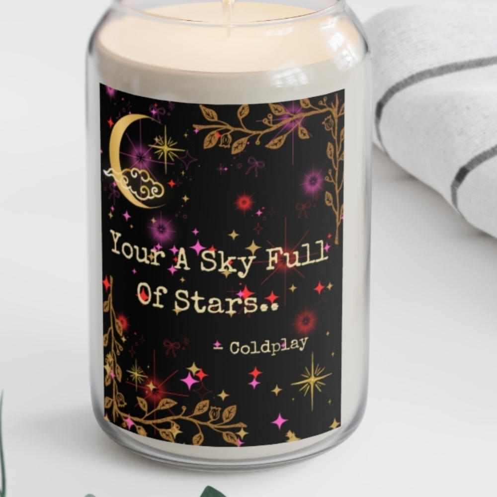 Black and Gold Scented Candle